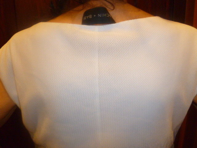 Lady's White with Blue Sachin & Babi Top Size 2 - Diamonds Sapphires Rubies Emeralds