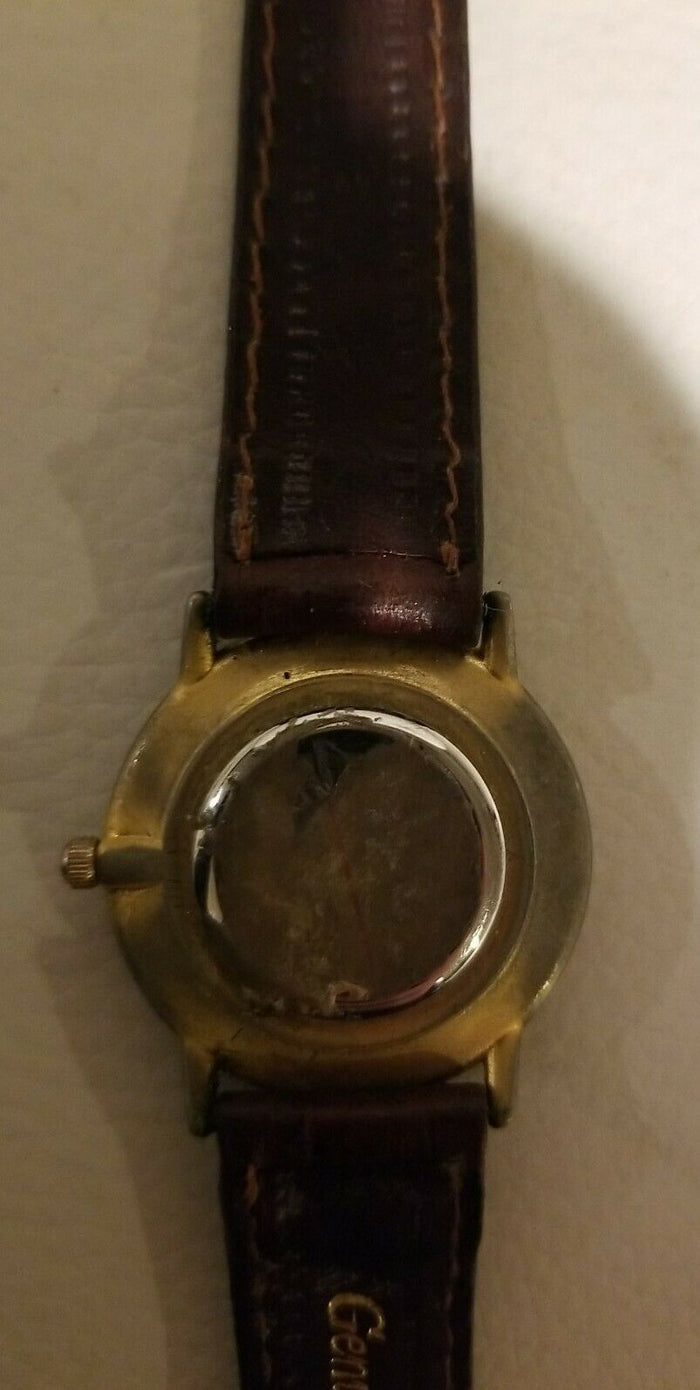 Lafayette Quartz Stainless Steel Wrist Watch with Leather Band