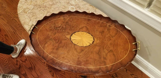 Large Wooden Tray - Diamonds Sapphires Rubies Emeralds