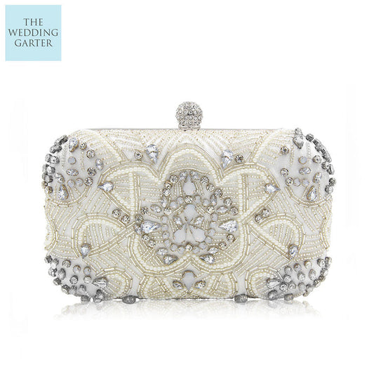 rhinestone beaded purse