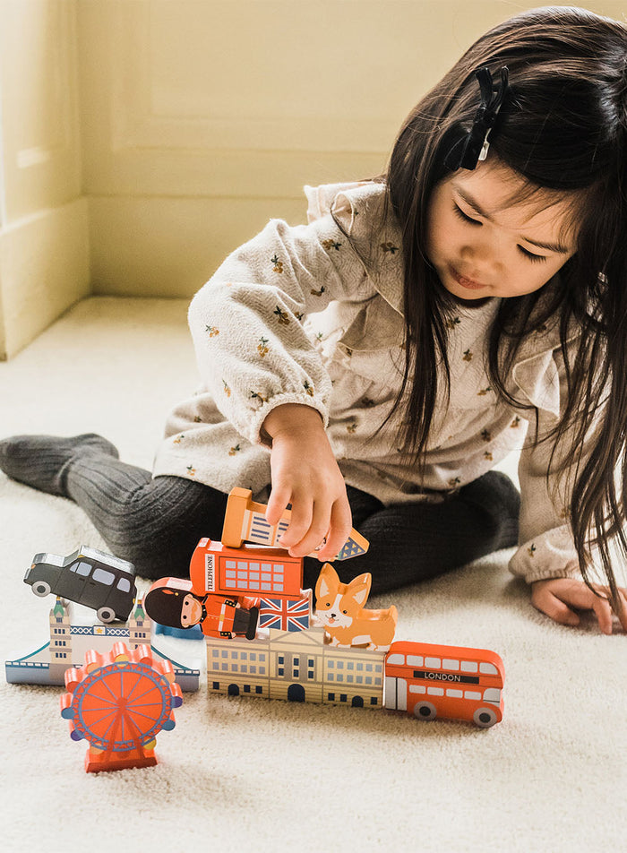Orange Tree Toy London Stacking Game