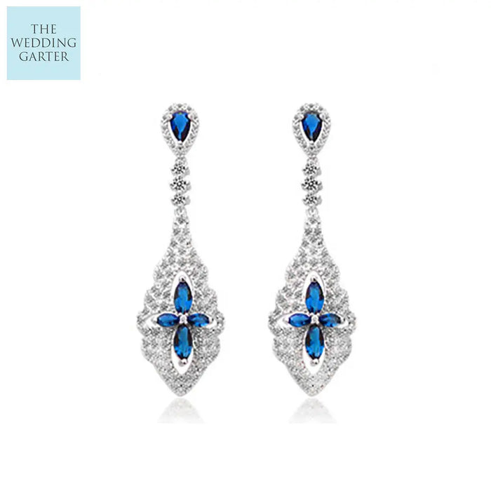 long dangle wedding earrings