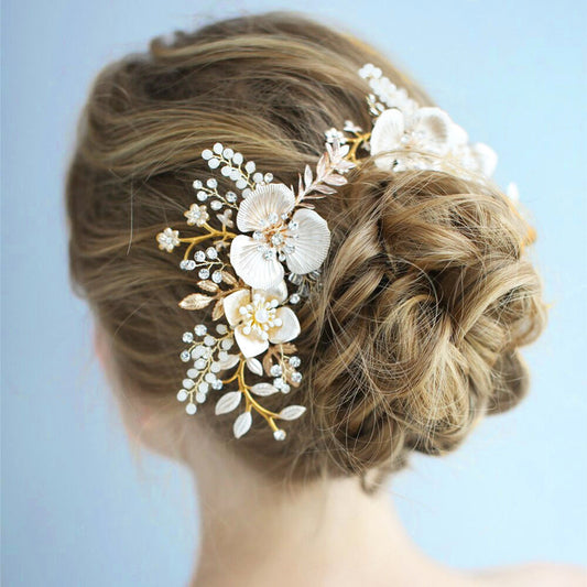 large bridal headpiece