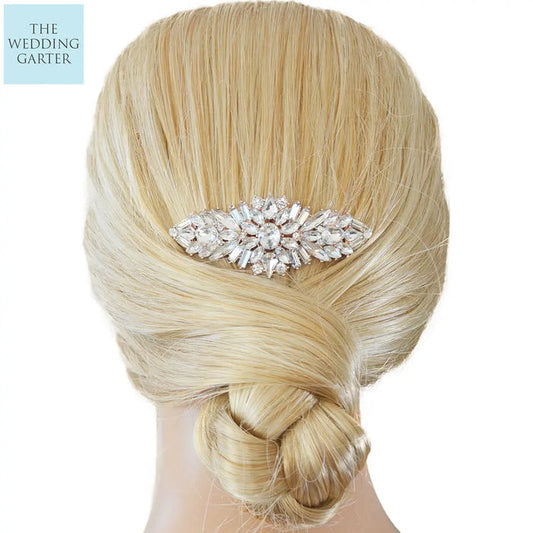 rose gold bridal headpiece