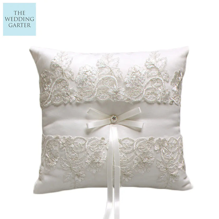 vintage satin ring pillow ring bearer pillow