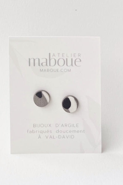MABOUE Boucles d'Oreilles Tache