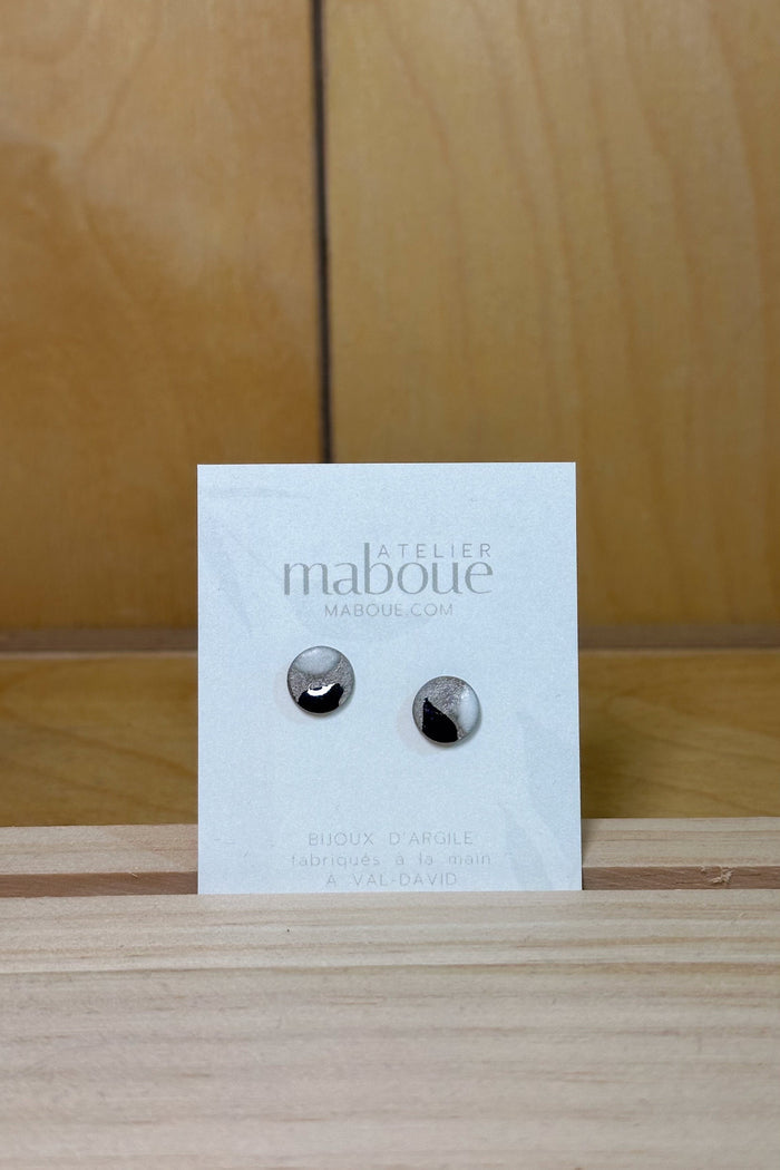MABOUE Boucles d'Oreilles Tache