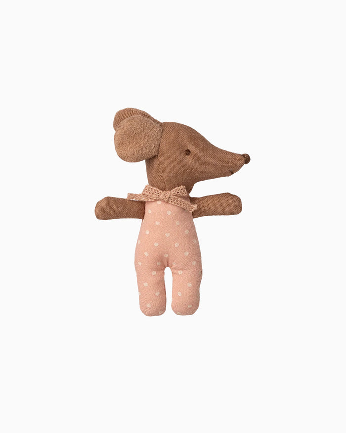 Maileg Toy Maileg Sleepy Baby Mouse Matchbox: Rose