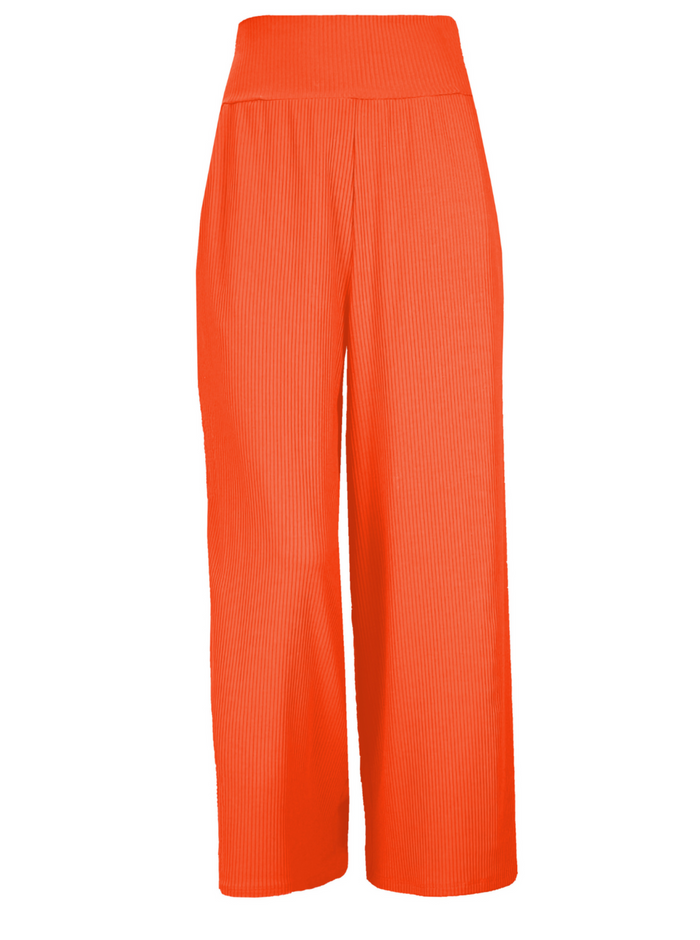 Pantalon corail. MELOW. Montreal designer boutique.