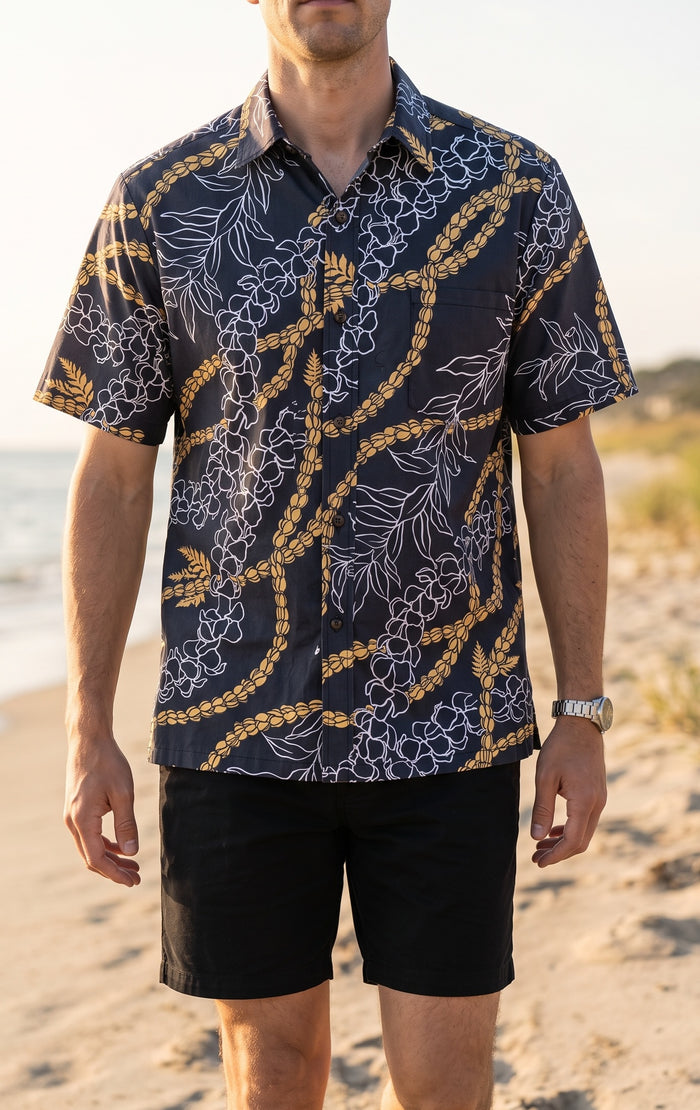 M / Black Gold Pua