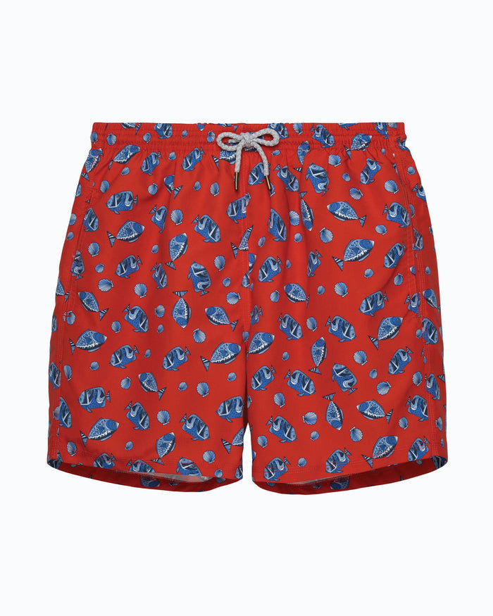 Hampton Swim Swimshorts Men's Swimshorts in Red Fish
