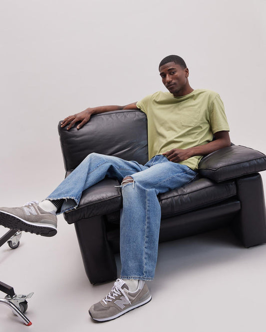 Men's Pima Pocket Tee in Sage (Green) | Richer Poorer