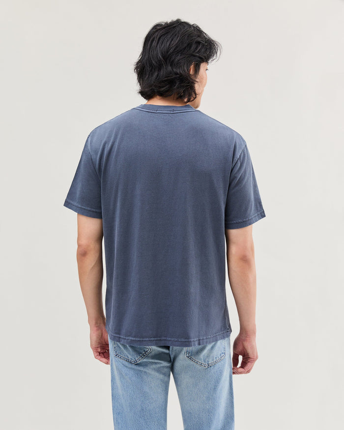Men's Relaxed Tee in Vintage Overdyed Black (Black) | Richer Poorer
