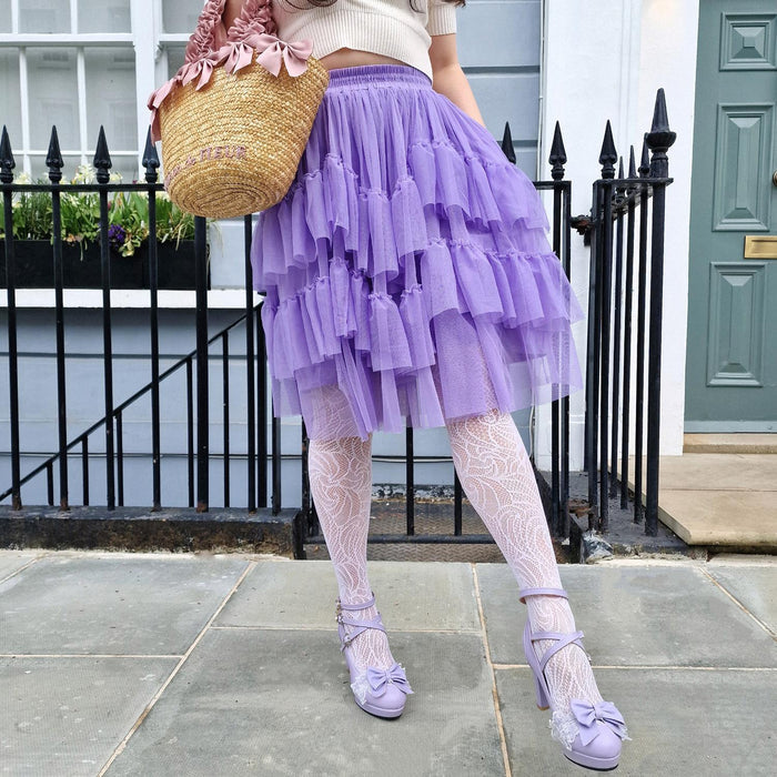 Mesh Skirt - Lavender Fields