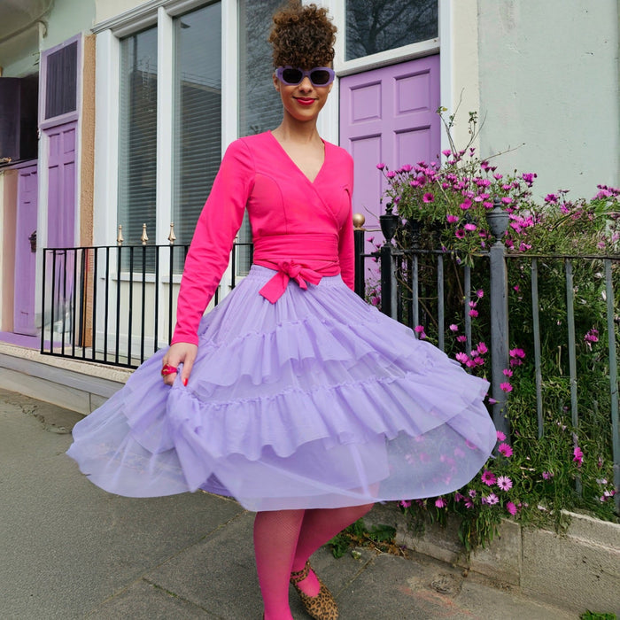 Mesh Skirt - Lavender Fields