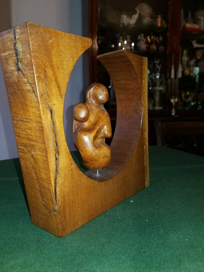 Mid Century Italian Signed Modern Abstract Sculpture