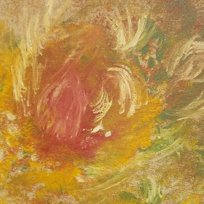 Mid Century Modern Abstract Expressionist Painting Signed