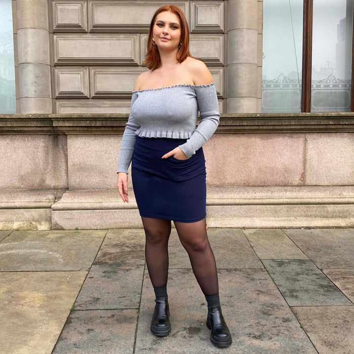 Mini Skirt - Navy - Snag