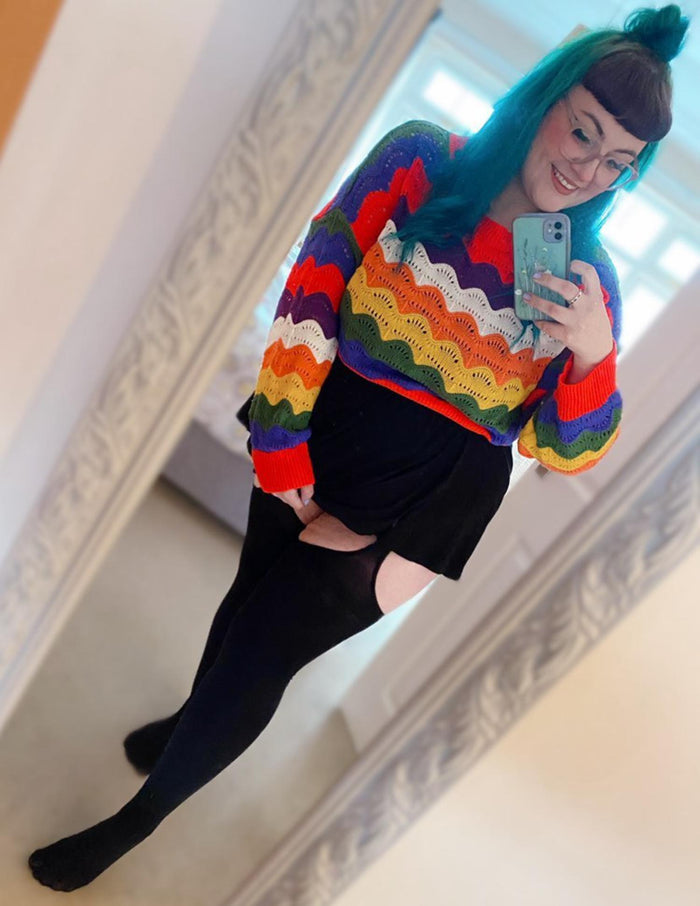 Mock Garter Tights - Sexy AF