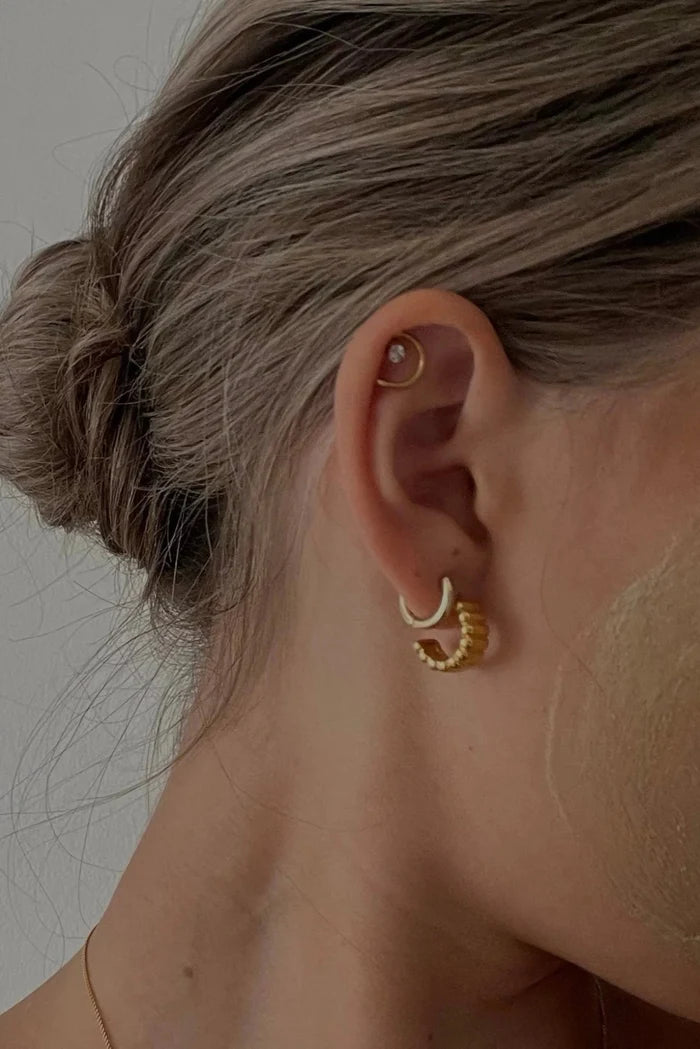 NAMASTE JEWELRY Boucles d'oreilles côtelées Emma mini