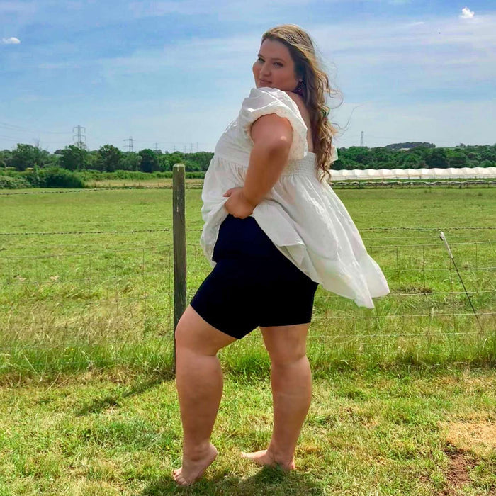 Natural Fibre Chub Rub Shorts - Black