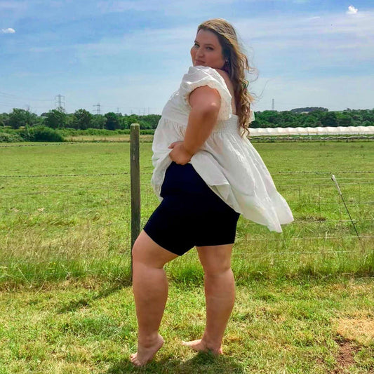 Natural Fibre Chub Rub Shorts - Black