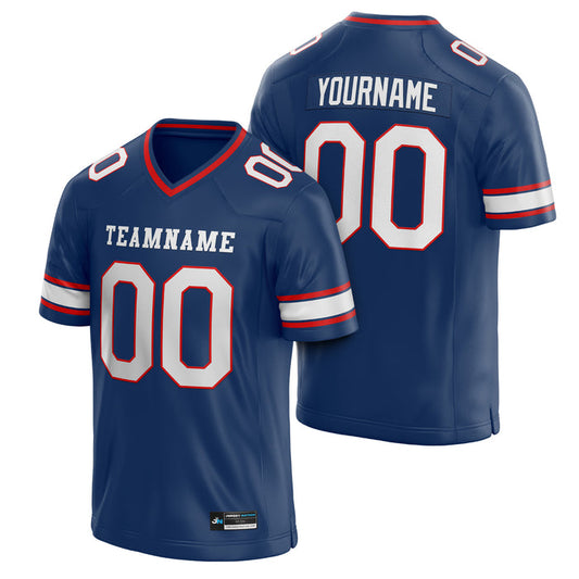 Navy Blue Custom Football Jersey
