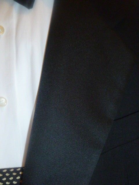 Neiman Macus Assets by Andrew Fezza 100% Virgin Wool Size 42 Short Tuxedo - Diamonds Sapphires Rubies Emeralds