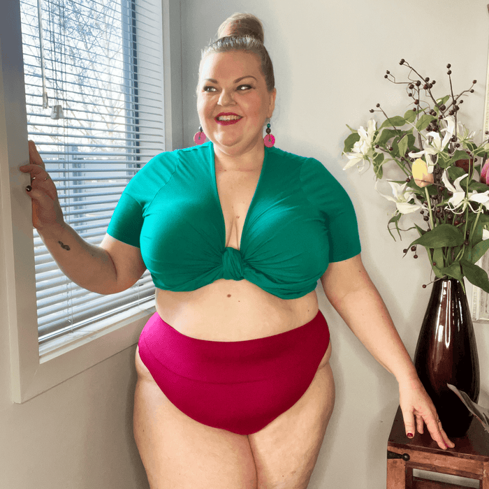 Cheeky High Leg Knickers - Raspberry Pie - Snag