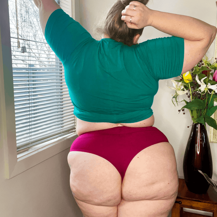 Cheeky High Leg Knickers - Raspberry Pie - Snag