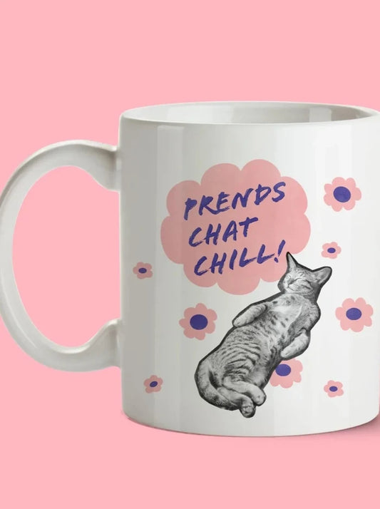 OUI MANON Tasse - Prends chat chill