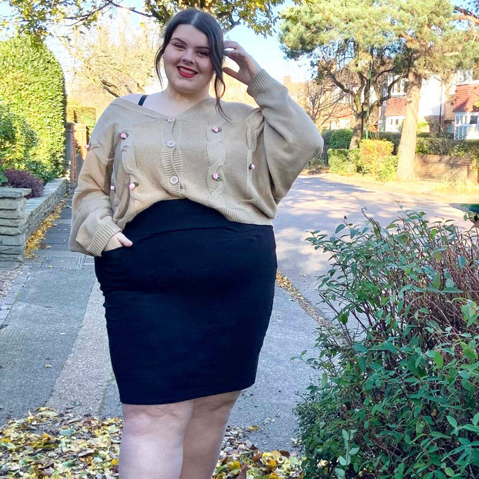 Pencil Skirt - Black - Snag