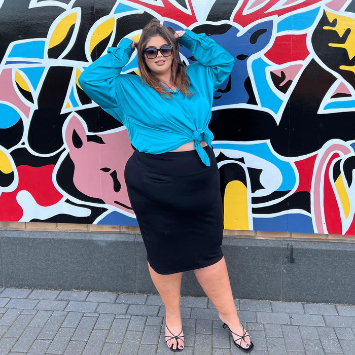 Pencil Skirt - Black - Snag