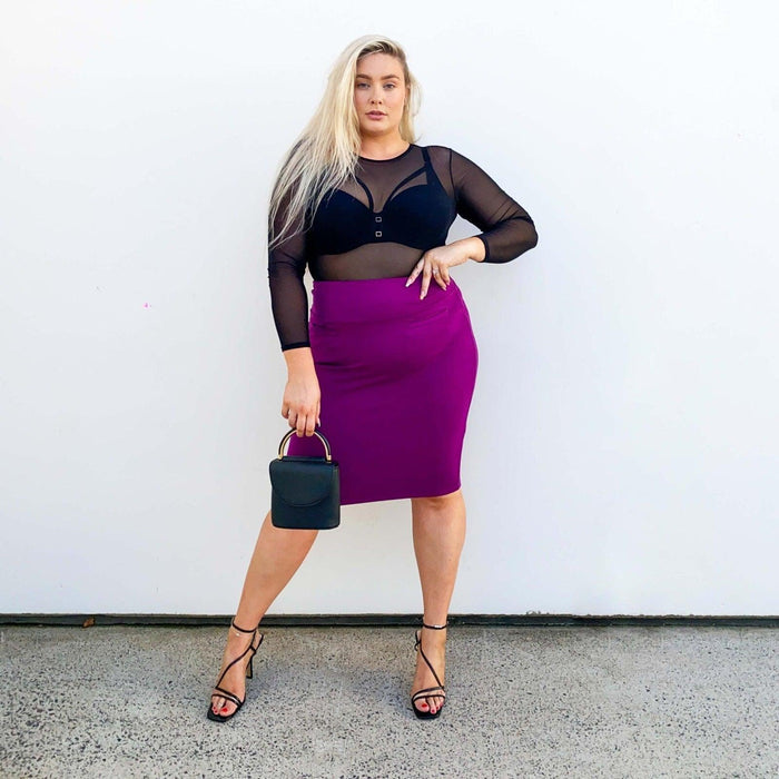 Pencil Skirt - Figgy Pudding - Snag