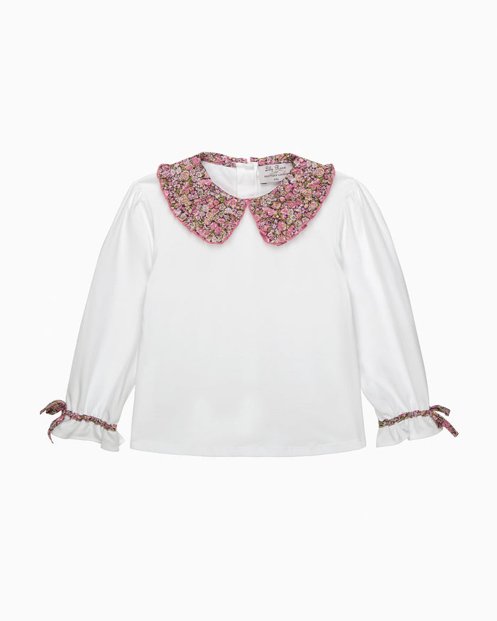 Lily Rose Top Pie Crust Jersey Top in Chive