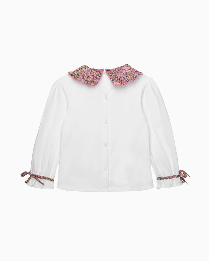 Lily Rose Top Pie Crust Jersey Top in Chive