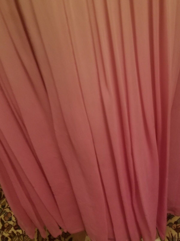 pink chiffon dress
