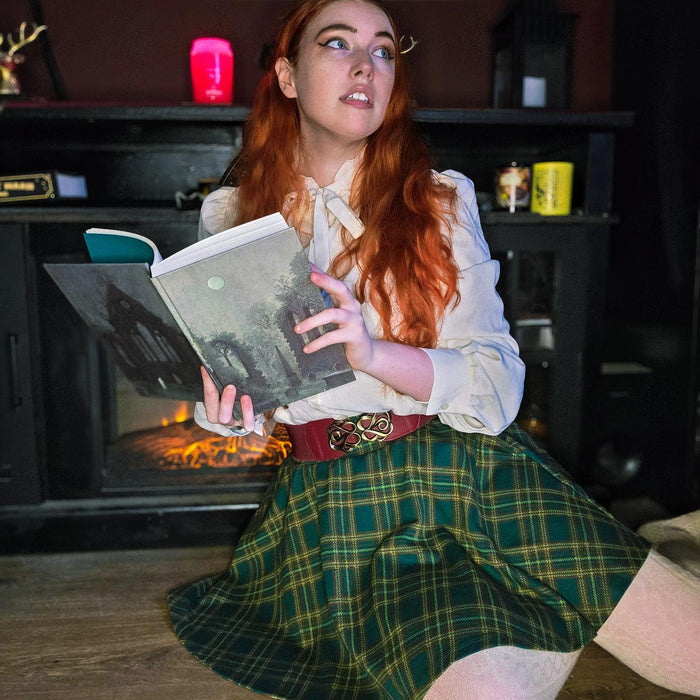 Plaid Mini-Flare Skirt - Glenfern