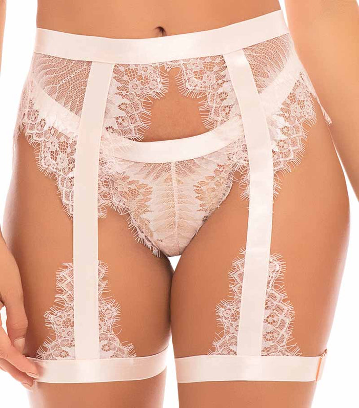Pretty Blue Lace Bra & Panty Set - The Wedding Garter