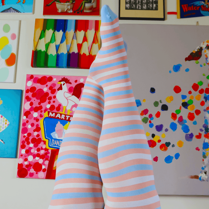 Pride Striped Tights - Laverne