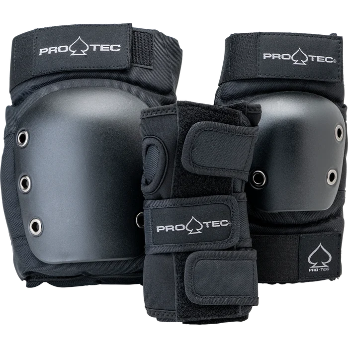 PRO-TEC - STREET ADULT 3 PK PAD SET BLACK