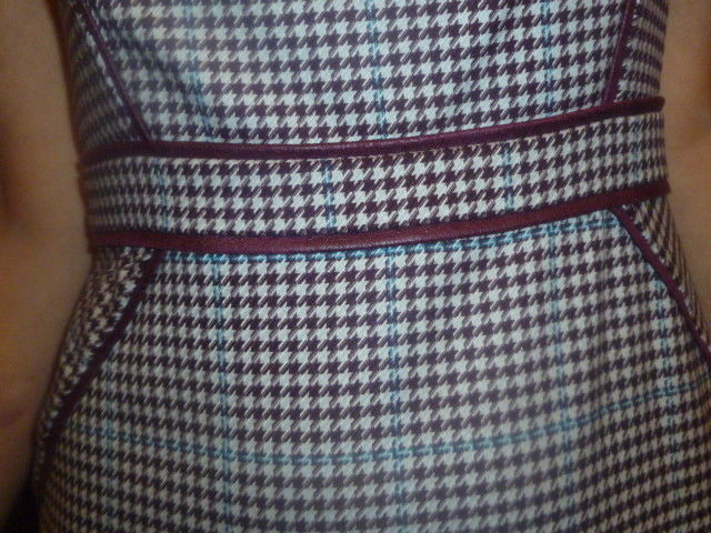 Purple Plaid Cynthia Steffe Dress Size 2 - Diamonds Sapphires Rubies Emeralds