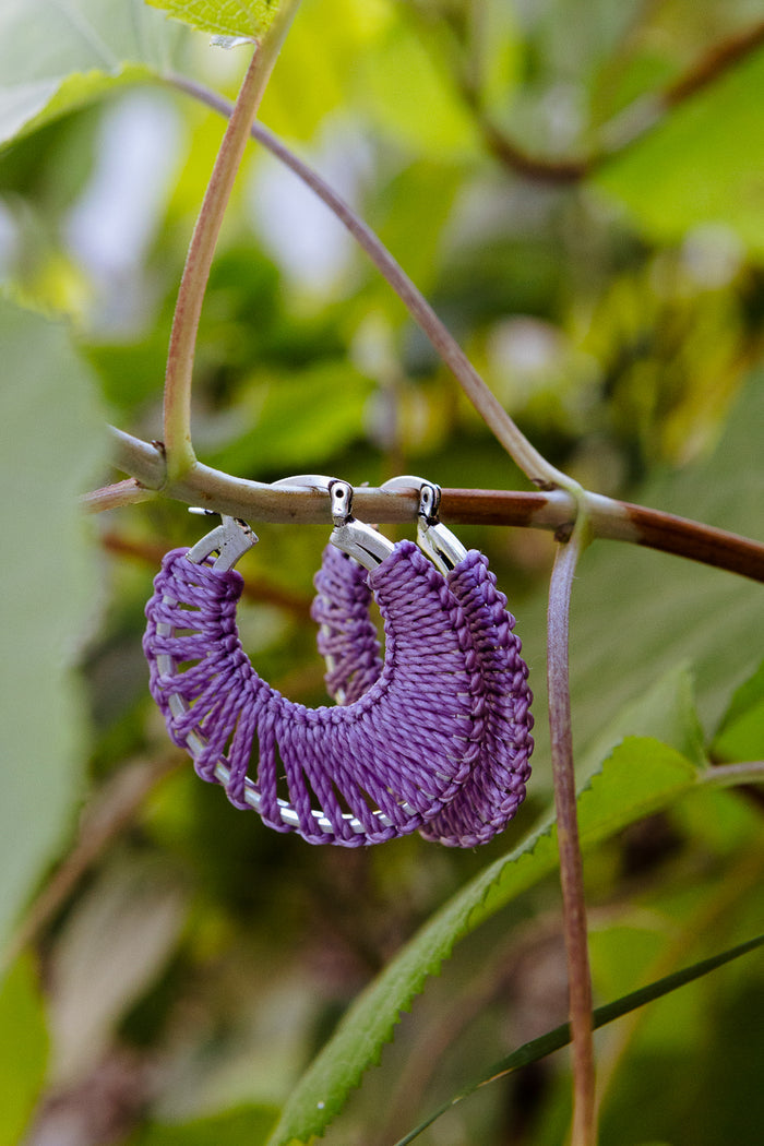 RAÏZ Boucles d'Oreilles Zinnia Argent