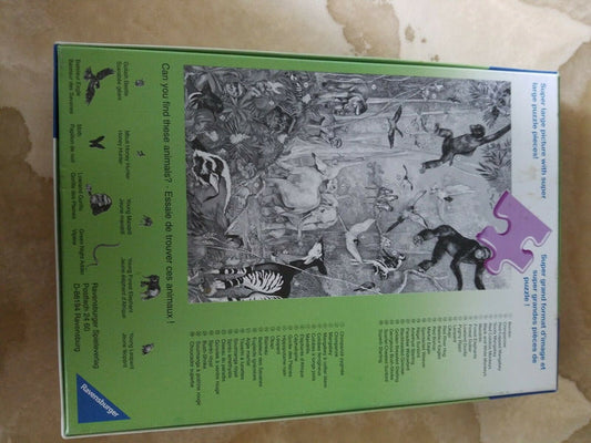 Ravensburger Super 100 Jungle Safari Hide & Seek Jungle Puzzle No. 107346 - Diamonds Sapphires Rubies Emeralds