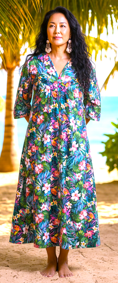 3/4 / Pink Multi Floral