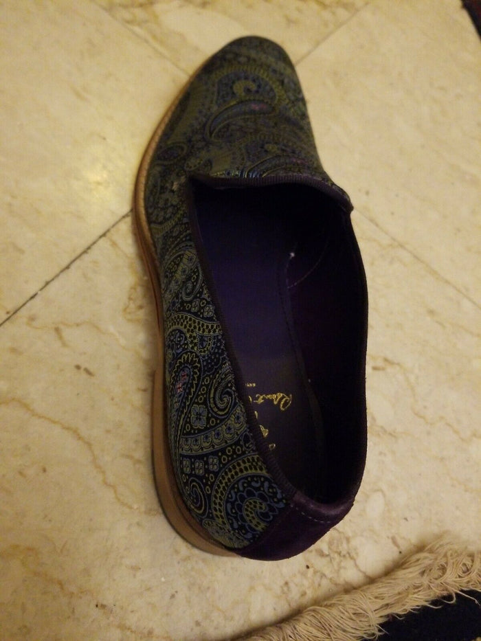 Robert Graham Limited Edition Paisley Men's Shoes Size 9 D New with Box - Diamonds Sapphires Rubies Emeralds