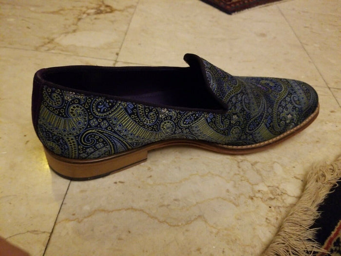 Robert Graham Limited Edition Paisley Men's Shoes Size 9 D New with Box - Diamonds Sapphires Rubies Emeralds