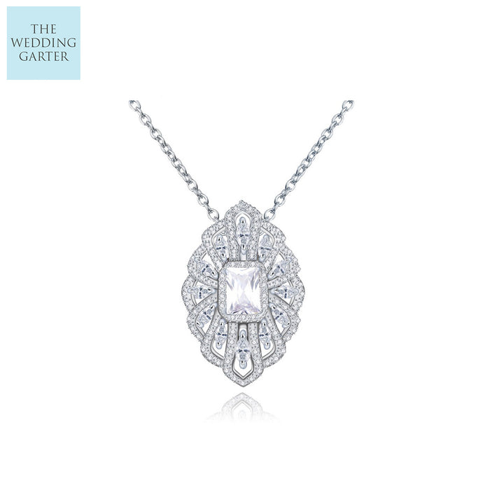 vintage style bridal necklace