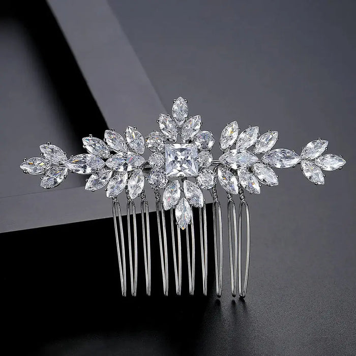 crystal hair comb