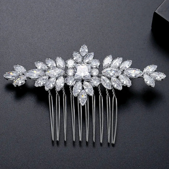 diamond wedding hair piece